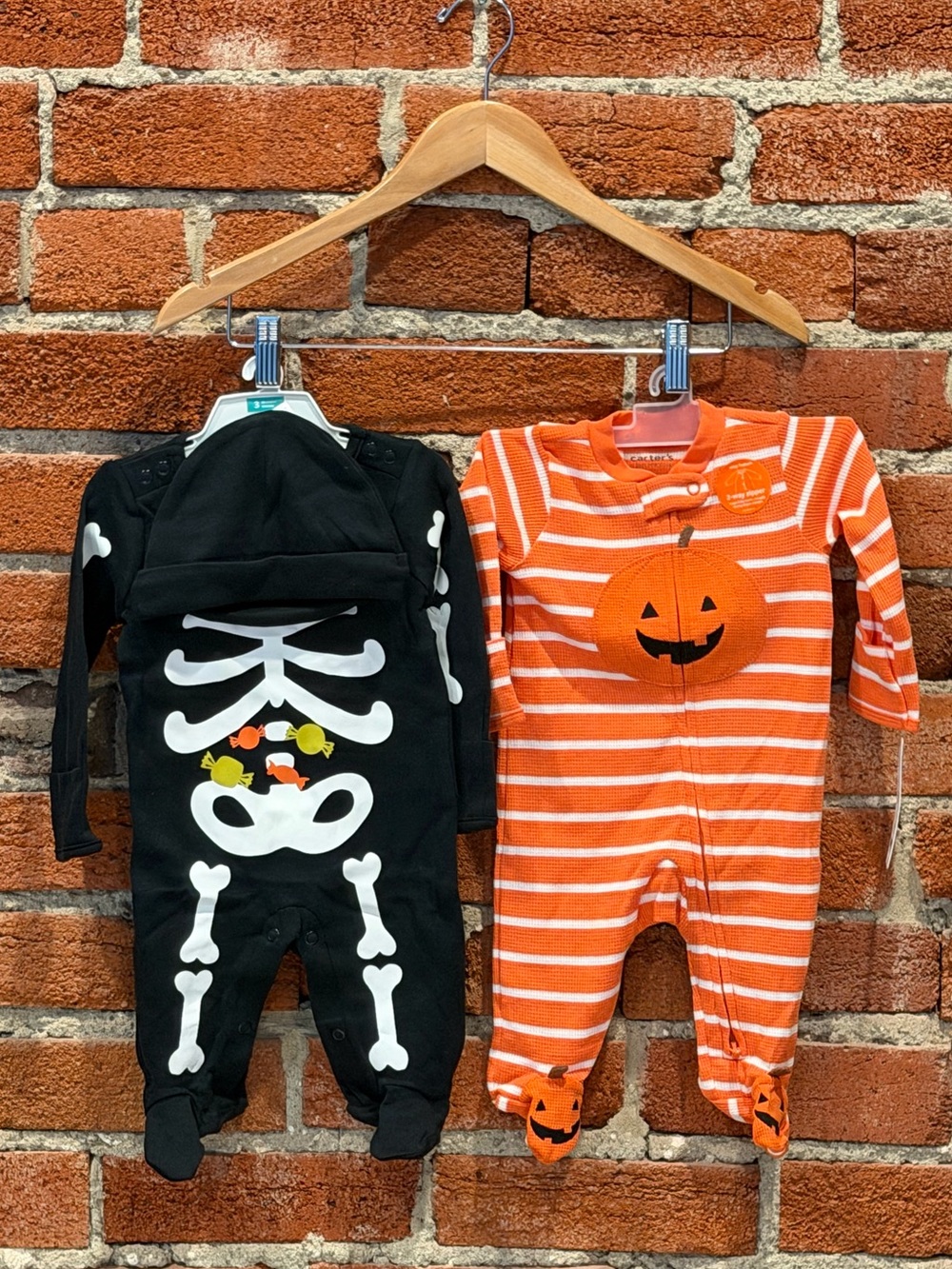 🖤🎃 NWT Carter’s Halloween Sleeper Bundle - 3 Months - Set of 2 - Lil Pumpkin 🎃🖤